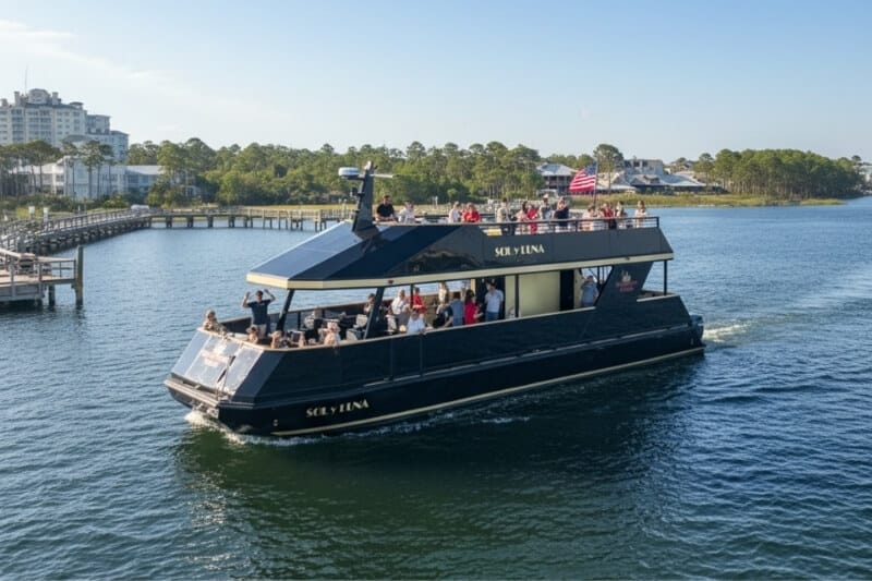 Crab Island Cruises, Sunset Dolphin Cruises and Fireworks Cruises from Destin & Sandestin FL